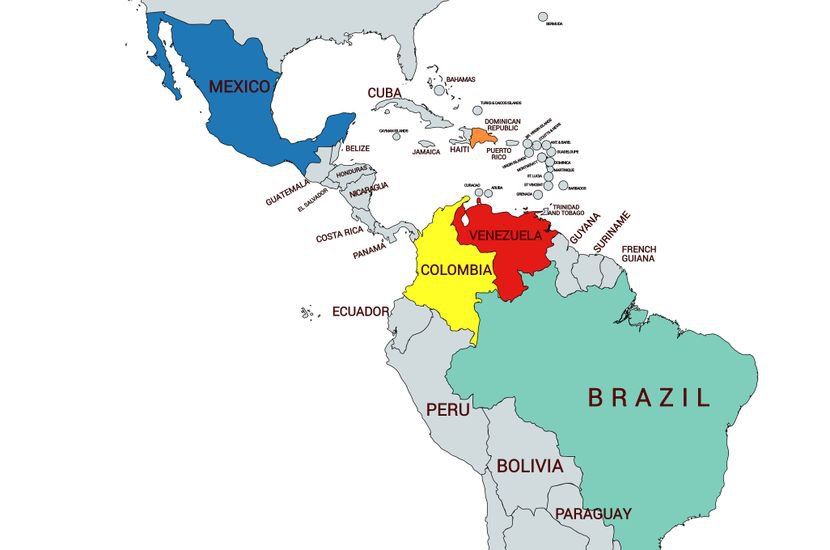 best mail order brides latin map